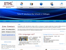 Tablet Screenshot of etnl.in